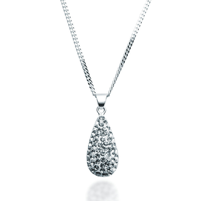 Swarovski Crystal Teardrop Necklace - Zaffre Jewellery - 1