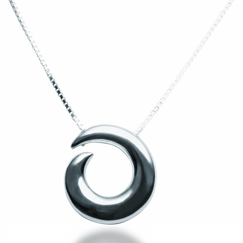 Spiral Pendant Necklace - Zaffre Jewellery - 1