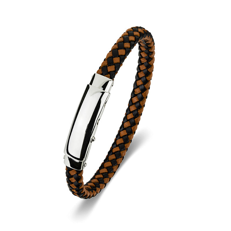 Blaze Leather Bracelet Mk2 - Zaffre Jewellery - 1