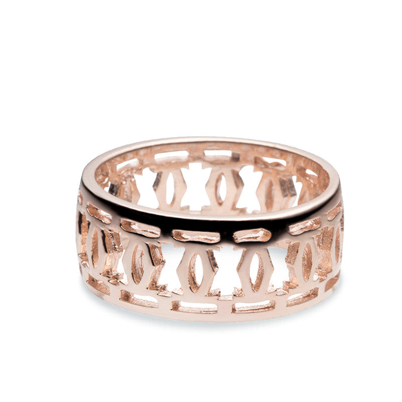 Trellis Ring - Rose Gold - Zaffre Jewellery - 2