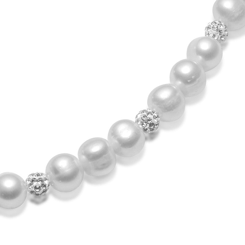 Pearl & Crystal Necklace - Zaffre Jewellery - 2