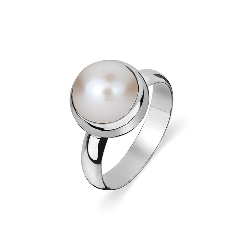 Mabe Pearl Ring - Silver - Zaffre Jewellery - 1