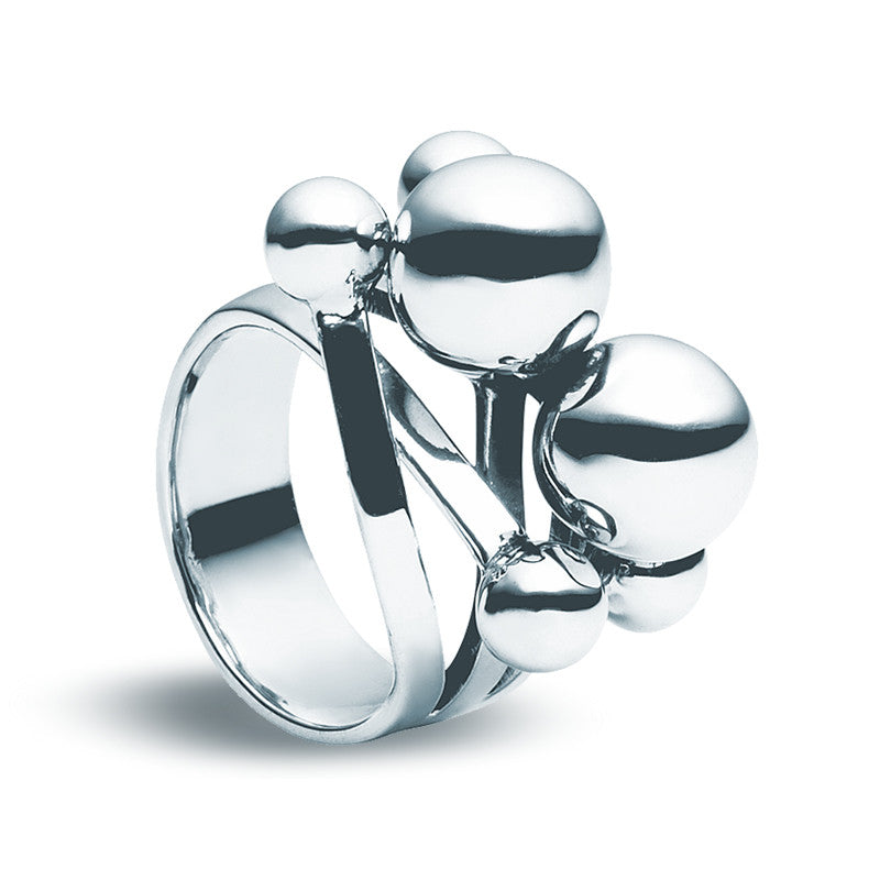 Bead & Ribbon Ring - Zaffre Jewellery - 1