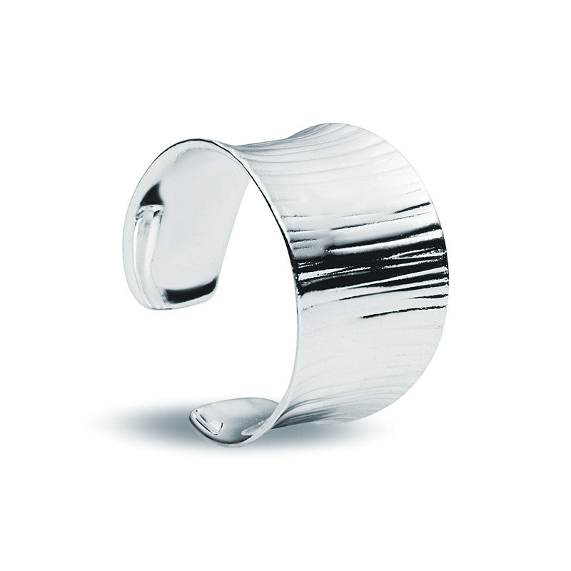 Silver Wood Ring - Zaffre Jewellery - 1