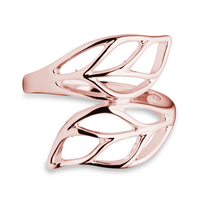 Summer Leaf Ring - Rose Gold - Zaffre Jewellery - 3