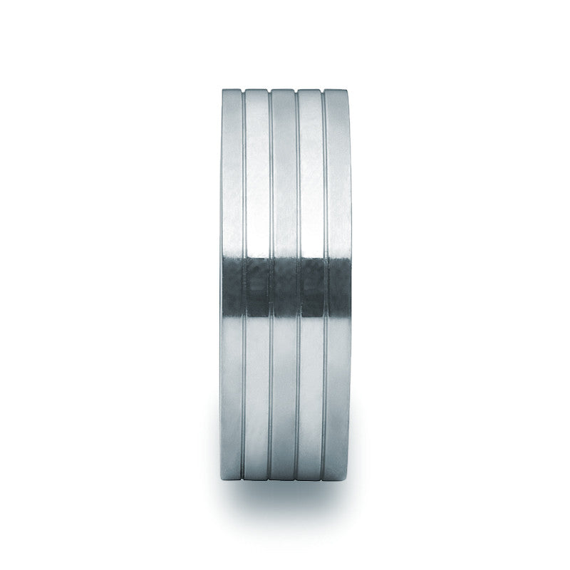 Stainless Steel Banded Ring - Zaffre Jewellery - 2