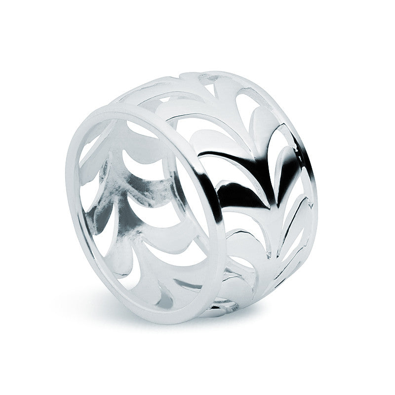 Silver Palm Ring - Zaffre Jewellery - 2