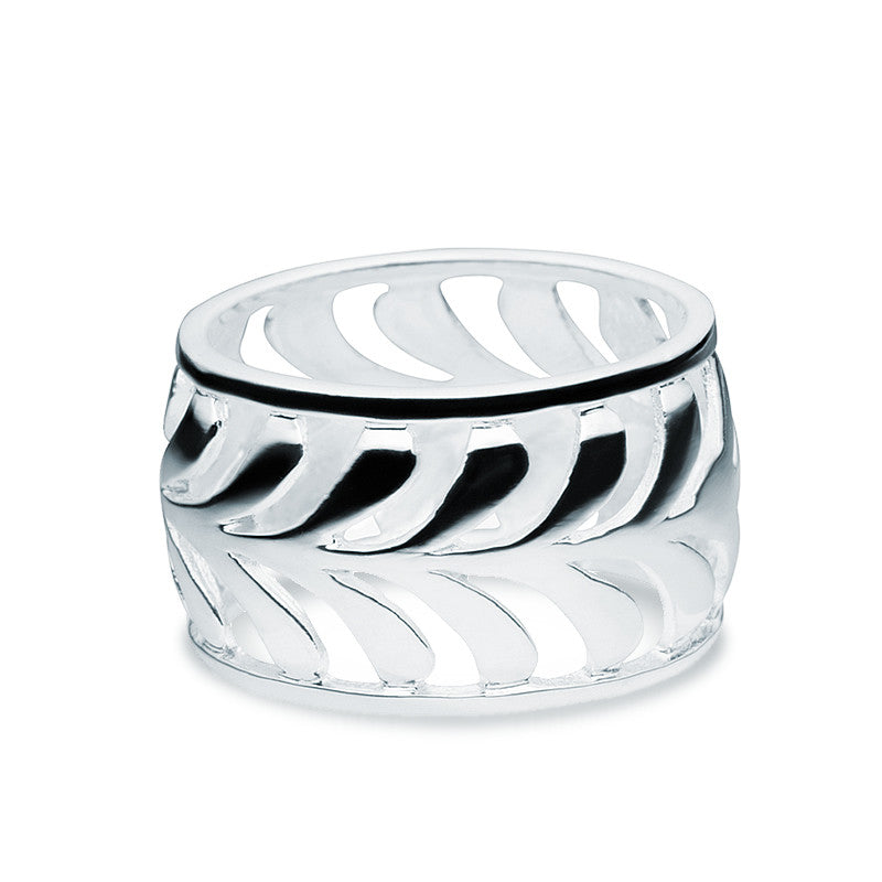 Silver Palm Ring - Zaffre Jewellery - 1