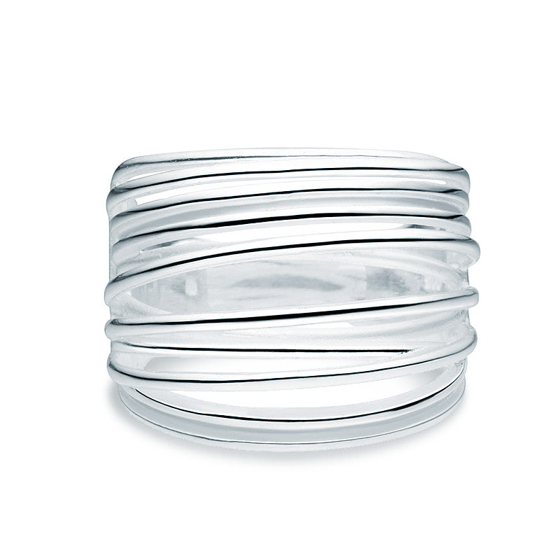 Silver Thread Ring - Zaffre Jewellery - 2