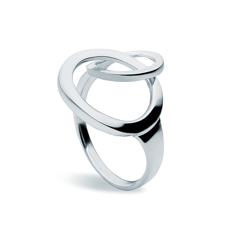 Silver Interlocked Ring, Zaffre Jewellery
