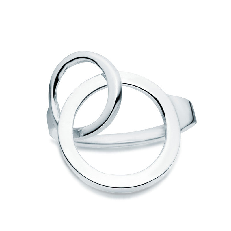 Silver Interlocked Ring | Zaffre Jewellery | Australia