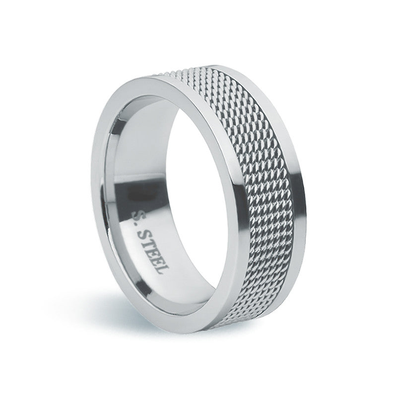 Stainless Steel & Wire Ring - Zaffre Jewellery - 1
