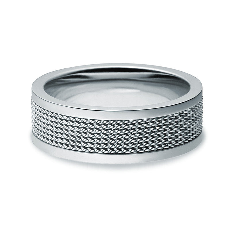 Stainless Steel & Wire Ring - Zaffre Jewellery - 2