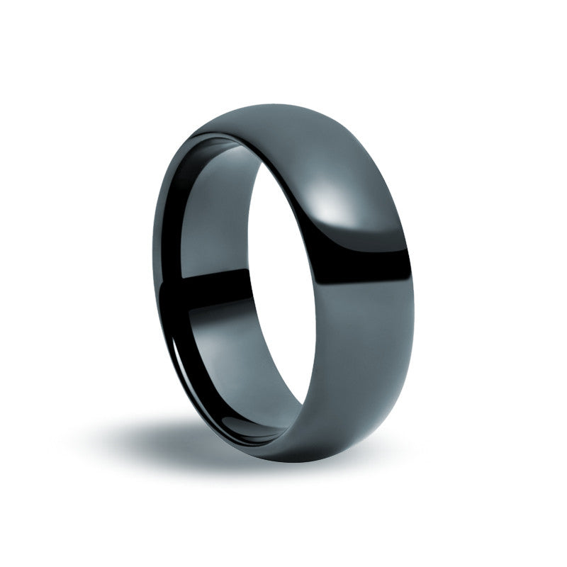 Black Tungsten Carbide - Classic Ring - Zaffre Jewellery - 1