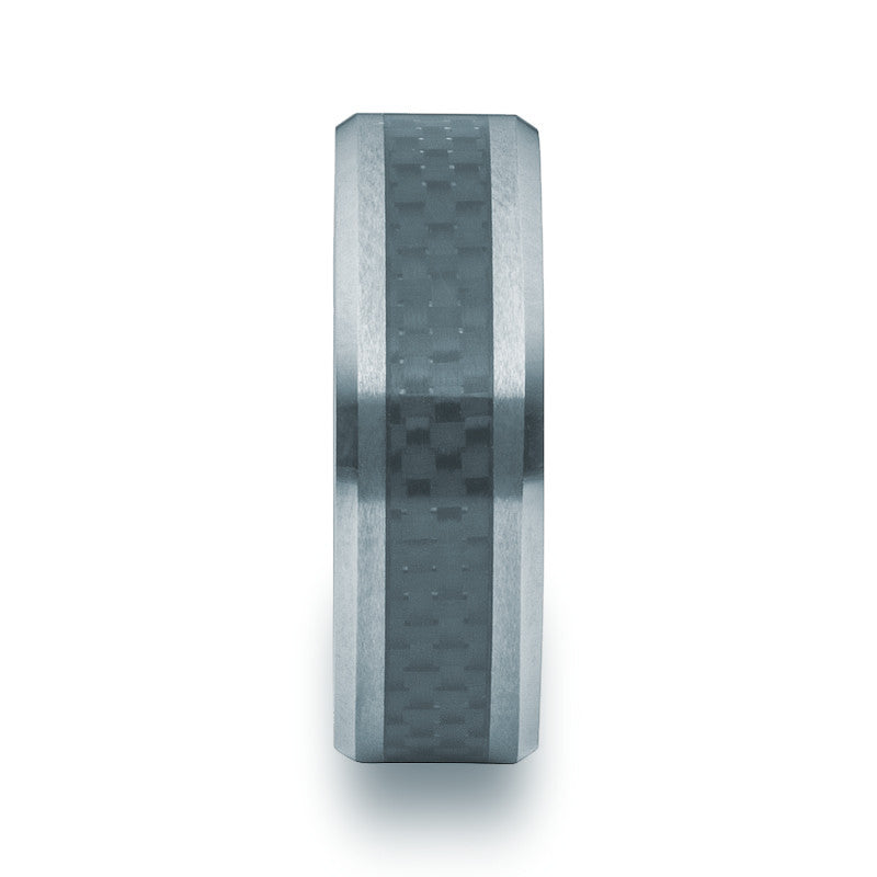 Tungsten Carbide Carbon Fibre Ring - Zaffre Jewellery - 2