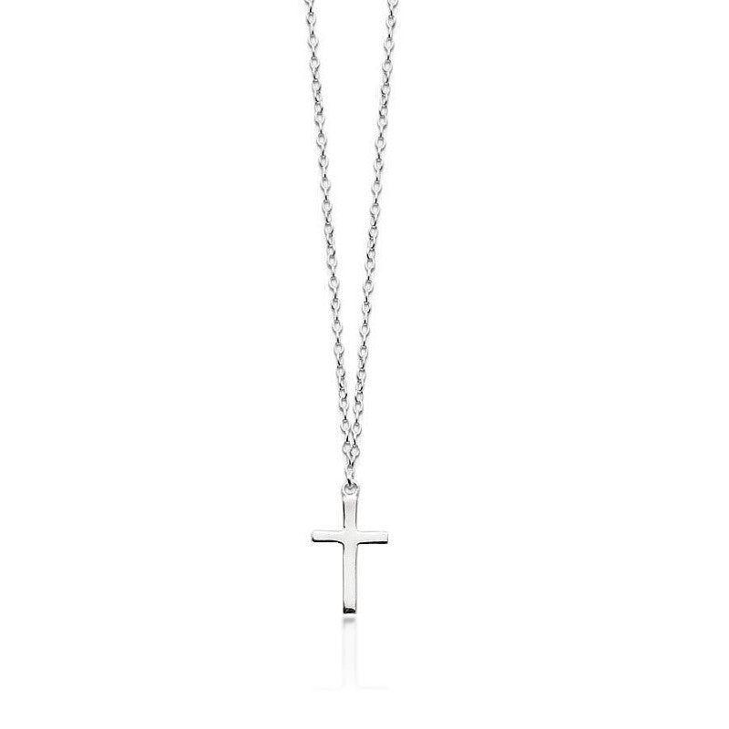 Silver Cross Necklace - Zaffre Jewellery - 1